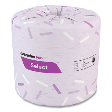 Cascades PRO Select Standard Bath Tissue, 1-ply, White, 4.3 X 3.25, 1,210-roll, 80 Roll-carton freeshipping - TVN Wholesale